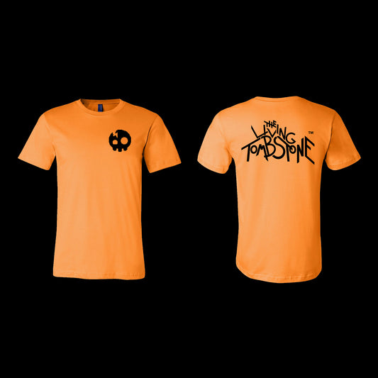The Living Tombstone - Orange Skull Shirt