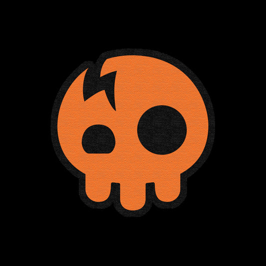 The Living Tombstone - Orange Skull Patch